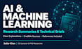 research and summarize ai and machine learning topics