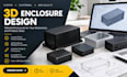 pcb enclosure design, custom electronics housing case and 3d cad manufacturing