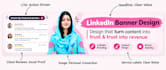 design a professional linkedin banner