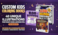 create a custom halloween coloring book
