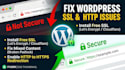 fix SSL certificate and https redirection on wordpress website