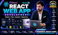 build a modern responsive react website or web app