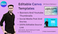 design editable canva template