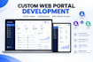 develop a custom web portal with admin panel and user dashboard