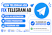 fix telegram ads, do telegram promotion hit 1m users to increase engagement