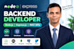 develop node js express js rest apis and backend