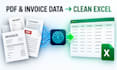 extract data from invoices receipts and pdfs into excel
