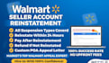 reinstate your walmart deactivated, terminated amazon deactivated account