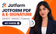 create jotform PDF document e signature contract form and approval workflow