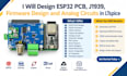 design esp32 pcb, j1939, firmware design and analog circuits in ltspice