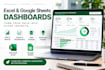 create excel and google sheets dashboards