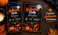 design a custom halloween party invitation or flyer