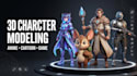 create custom 3d character models, anime, cartoon  and game characters