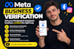 set up meta api, fix meta business manager, meta business verification