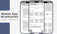 design clean mobile app wireframes in figma