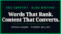 write SEO blog posts and website content that rank and convert