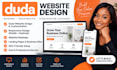 design a professional duda website and customize duda
