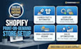 create shopify dropshipping print on demand website and store