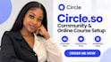 setup circle so circle online course circle online community circle so website