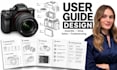 design product instruction manual user guide and technical line art illustration