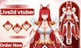 create a custom live2d vtuber model for vtube studio