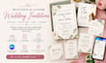 design wedding invitations, save the dates, rsvp cards, canva templates