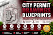 do city permit drawings blueprints architect structural drawing engineer stamp