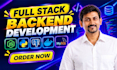 custom website development, full stack saas web app developer, backend developer