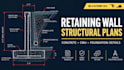 design structural retaining wall plans and concrete details