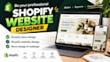 design shopify ecommerce website development, redesign online store, SEO setup