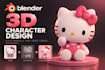 create a cute stylized 3d character in blender