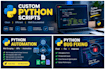 write custom python scripts and solve python programming tasks