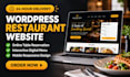 build a wordpress restaurant website with online table reservation in 24 hours