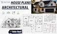 do permit drawing architectural house plans, 2d floor plans, framing and mep
