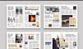 design adobe indesign editorial newspaper magazine layout, digital brochure