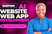 ai website development ai software developer ai website, ai saas app, ai web app