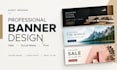 design professional web, social media and print banners