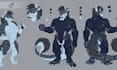 create a furry character reference sheet fursona ref sheet  anthro design