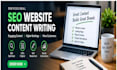write SEO website content and landing page