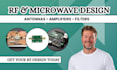design microwave and rf antennas, amplifiers and filters