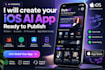develop a custom ai mobile app for both IOS android