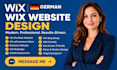 german wix website design wix portfolio website wix ecommerce store