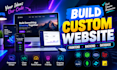 build full stack website development as a full stack developer