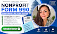 prepare nonprofit form 990 compliance and irs filing support
