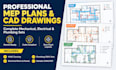design professional mep plans and mep drawing for building permit
