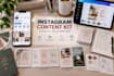 create an instagram content canva kit with reusable branded templates and kit