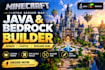 build custom minecraft server map java bedrock builder spawn castle builder hub