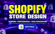 do shopify website design, shopify dropshipping store or create shopify store