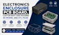 electronics enclosure pcb board, custom box case housing 3d model and stl files