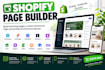setup shopify page builder ecomposer gempages layouthub omnise section store